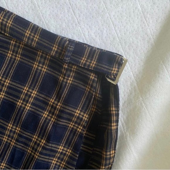 Plaid Wrap Mini Skirt - Picture 2 of 2
